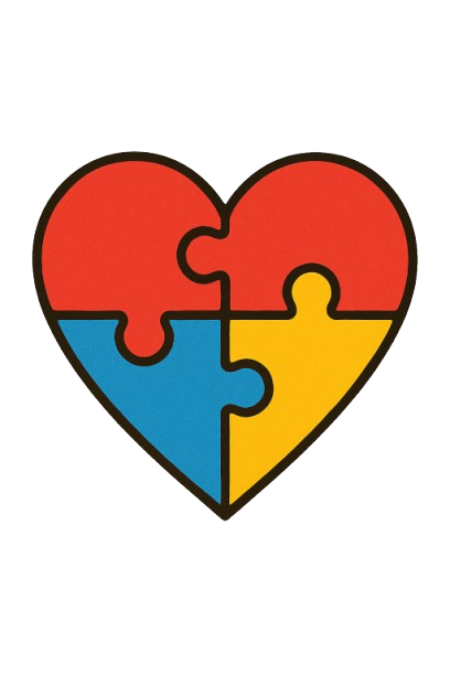 Coração de quebra-cabeça